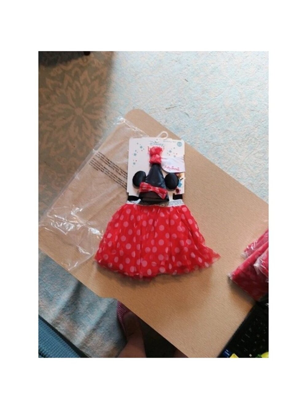 Disney Baby Minnie Mouse Costume Skirt & Ears-Collar Halloween or Birthday Set